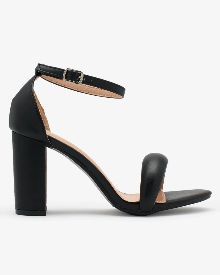 Royalfashion Black Women's Vefre High Stiletto Sandals