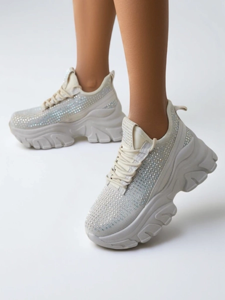 Royalfashion Sieviešu sportiskie apavi ar rhinestones Blysco