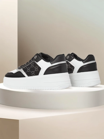 Royalfashion Women's platform sports sneakers Zezis