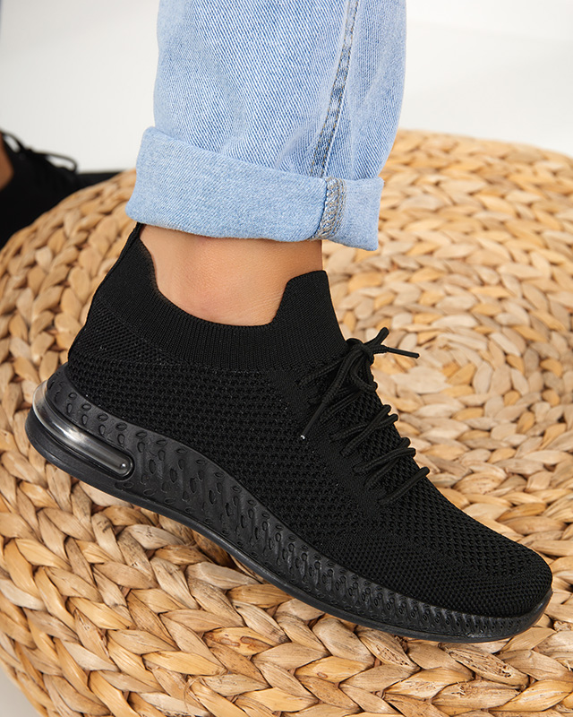 Black Polermo women's sports shoes - Footwear