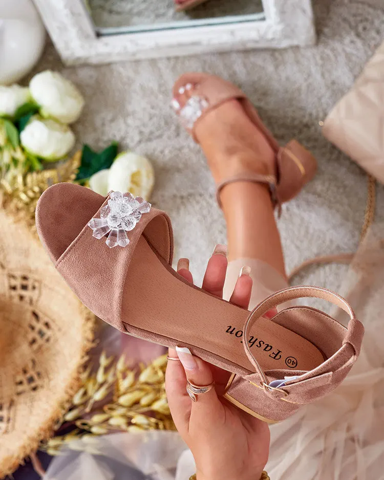 Royalfashion Women's Voleso rhinestone sandals