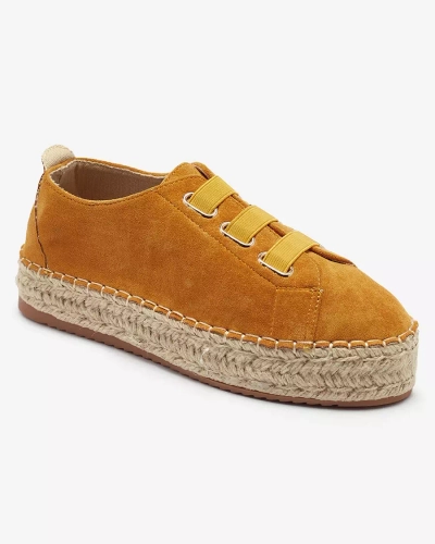 Mustard women's sports sneakers Alener - Footwear