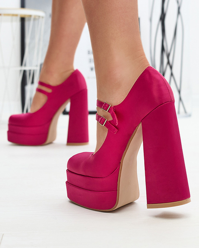 Fuchsia women's high stiletto pumps Elika - Footwear