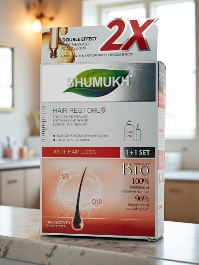 Shumukh 2-in-1 Shampoo and Hair Serum - Anti-Breakage