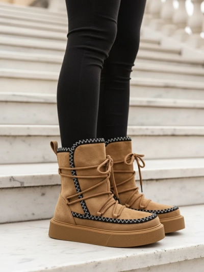Royalfashion Women's lace-up snow boots Siozi