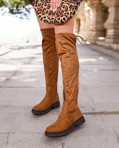 Royalfashion Women's slip-on knee-high boots Robus