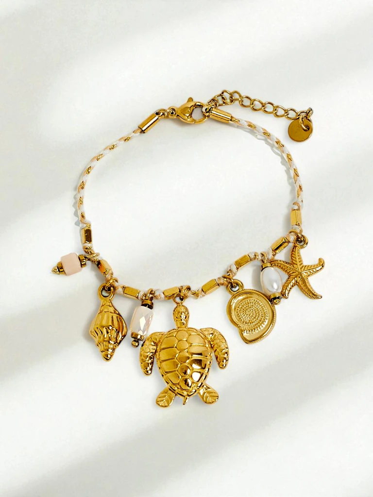 Tartaros Aurea Bracelet – Marine inspiration with turtle and shell motifs