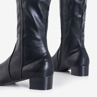 Black women's mid-calf boots Diken - Footwear