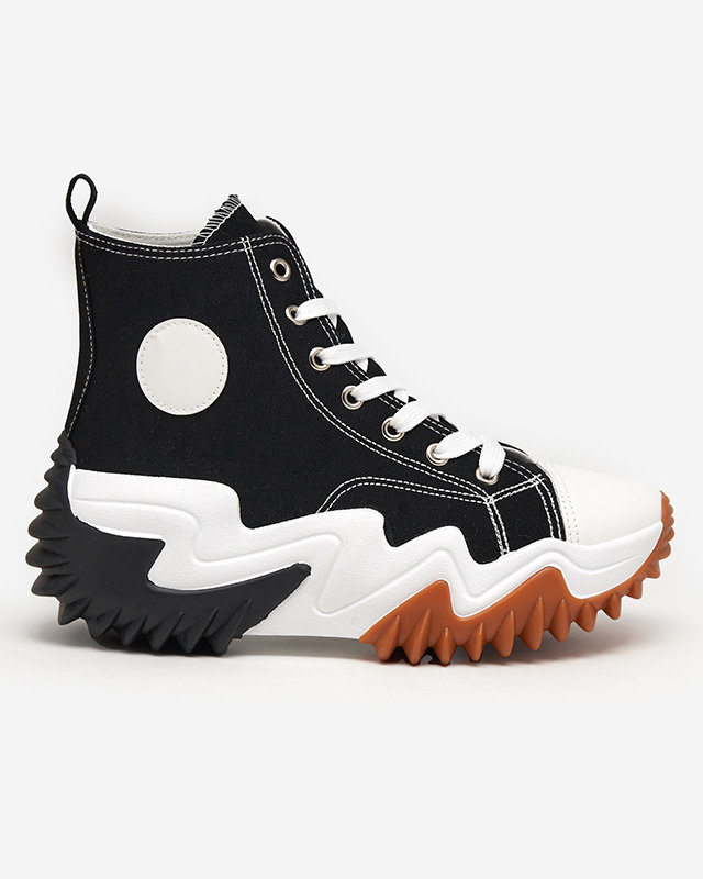 OUTLET Melni sieviešu sporta apavi a'la kedas Oqapi - Apavi