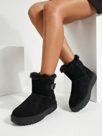 Royalfashion Krótkie buty a'la śniegowce damskie Winter Crest