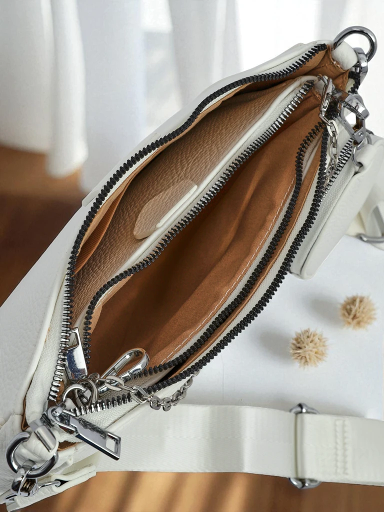 Aurelia Bianca – Маленькая белая женская сумочка из экокожи с цепочкой