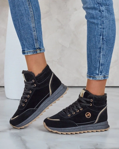 Royalfashion Siltās sieviešu kedas ar kažokādu Casill