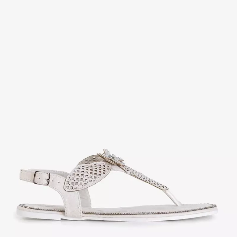 OUTLET Baltas sandales no Kasey - Footwear