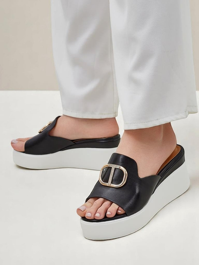 Royalfashion Women’s Wedge Slides Daffin