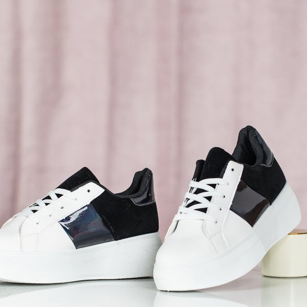 Черно-белые спортивные туфли на платформе Des - Обувь