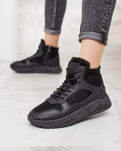 Royalfashion Insulated women's sneakers with fur Retodaf
