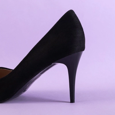 OUTLET Black women's pumps on a Kisita heel - Footwear