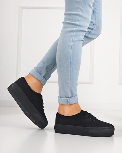 Women's black sneakers Milumi type - Footwear