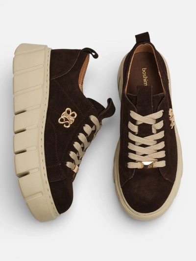 Sportowe sneakersy damskie ze skóry naturalnej Renos