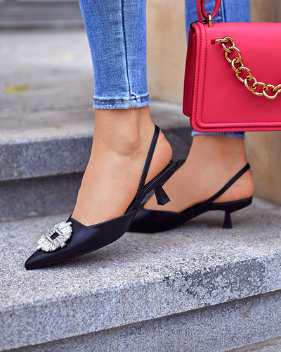 Black women's sandals a'la high heels Arga - Footwear