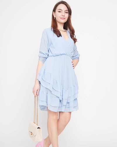 Light blue ladies mini dress - Clothing
