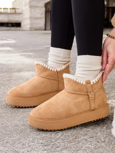 Royalfashion Short women's snow boot style boots Ewioz