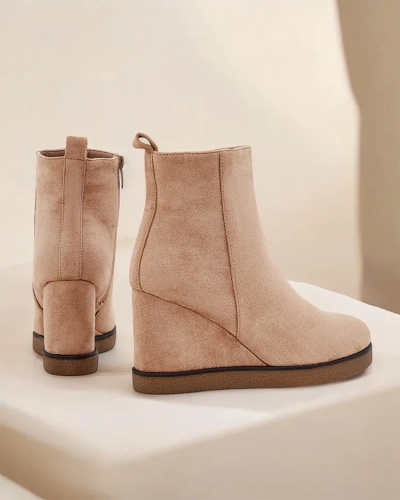 Royalfashion Women's wedge boots Sierra