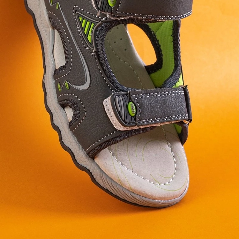 OUTLET Gray boys' Ararat velcro sandals - Footwear