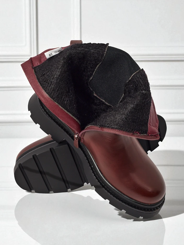 Women's High Eco-Leather Ankle Boots Pearl Mist