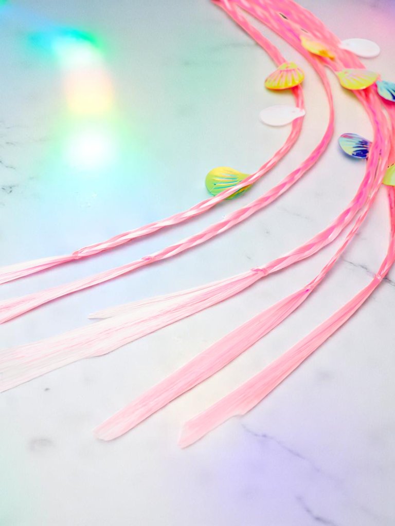 Royalfashion Clip-in braids with shells on an elastic band