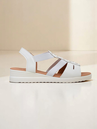 Royalfashion Женские босоножки на низкой танкетке Sora