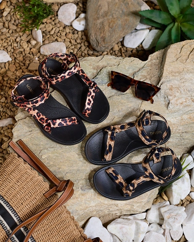 Royalfashion Beige women's sandals Leonno