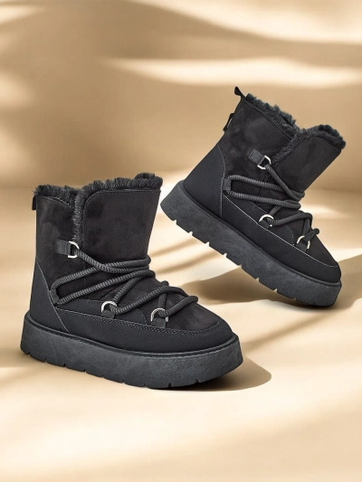 Royalfashion Women's lace-up snow boots Liloz
