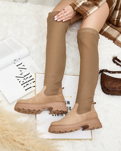 Royalfashion Women's slip-on over-the-knee boots Senolel