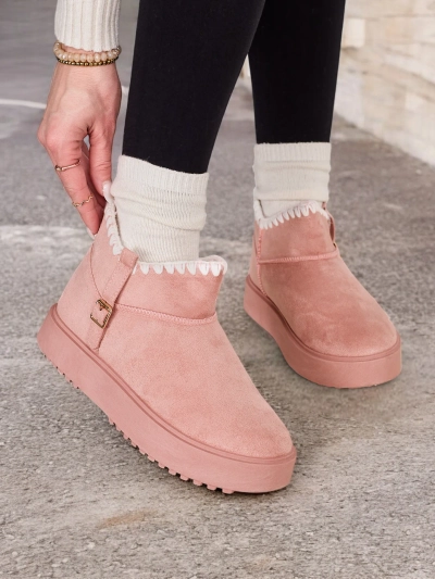 Royalfashion Women's short snow boots Ewioz