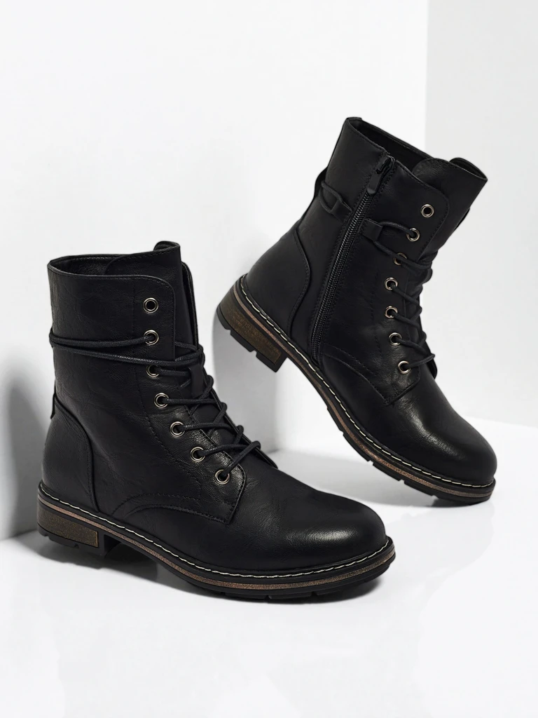 Женские ботинки Ravonna из экокожи на шнуровке