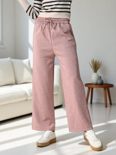 Royalfashion Женские широкие woven джерси брюки