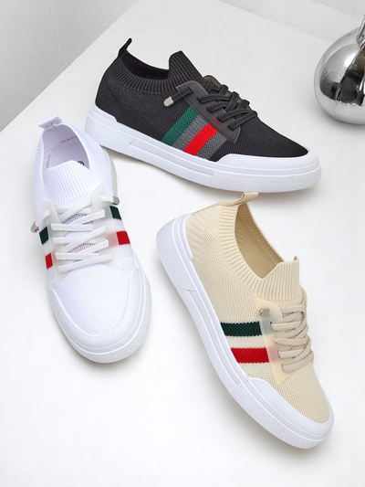 Royalfashion Women’s sneakers with colorful stripes Ettas