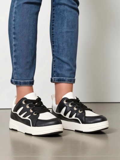 Royalfashion Women's Sneakers with Thick Sole Assaqi