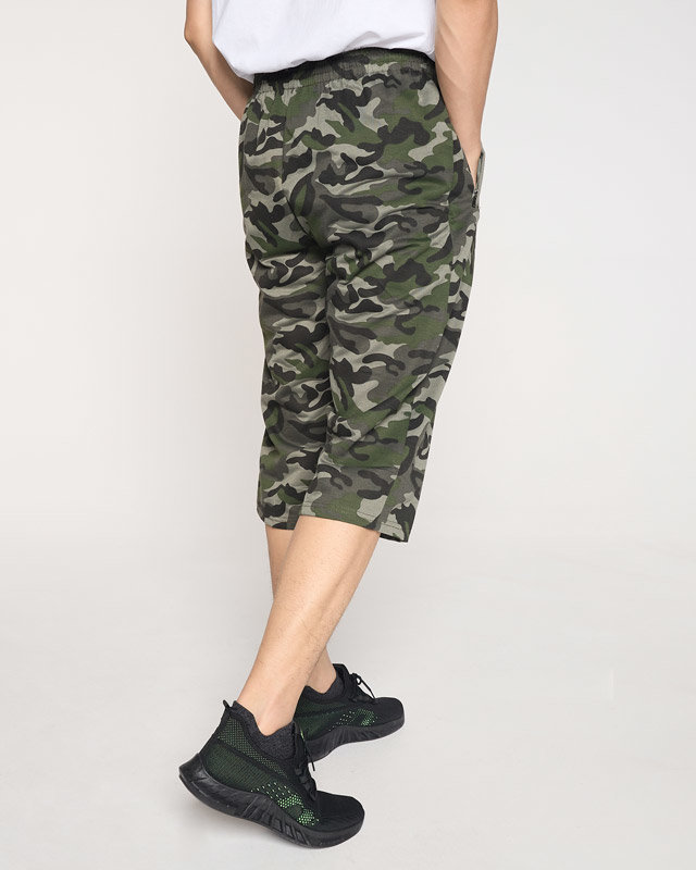 Men's green camo sweatpants - Clothing