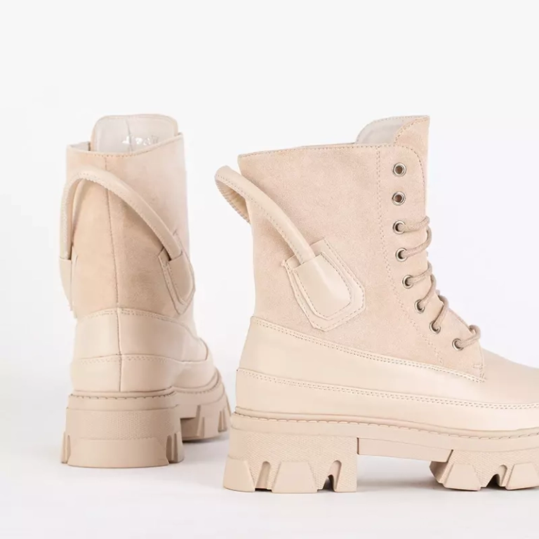 OUTLET Insulated women's beige bags Emilla - Footwear