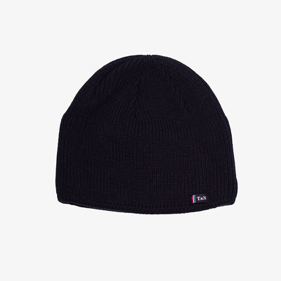 Черная мужская утепленная шапка