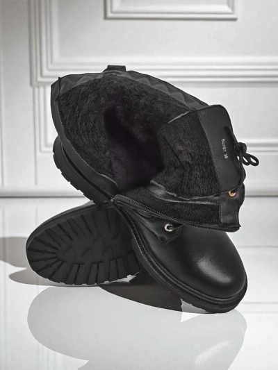 Sable Rose Quilted Faux Leather Ankle Boots