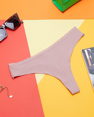 Sieviešu koraļļu rievotās siksnas - Apakšveļa