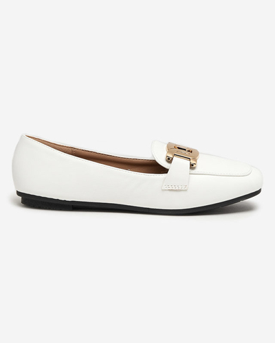 OUTLET Women's moccasins in white Melukia - Footwear