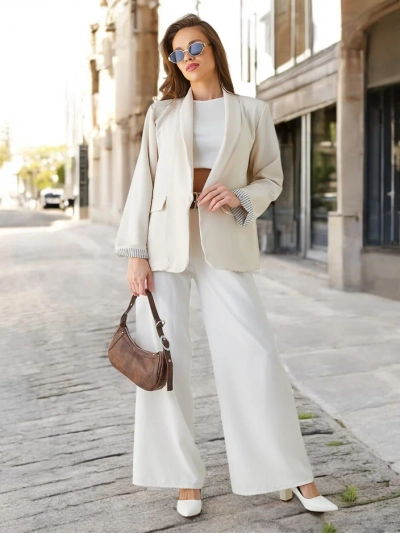 Royalfashion Women's blazer without fastening Elegantes