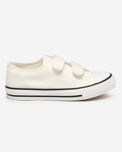 OUTLET White-ecru meiteņu Bovis Velcro kedas - Apavi