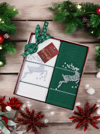 Royalfashion Holiday towel set Happy New Year
