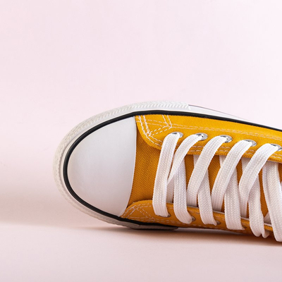 Желтые женские кеды Gabrela