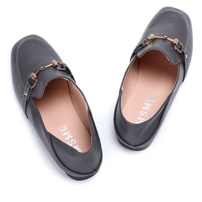 Gray Ariellea Faux Leather Loafers - Footwear